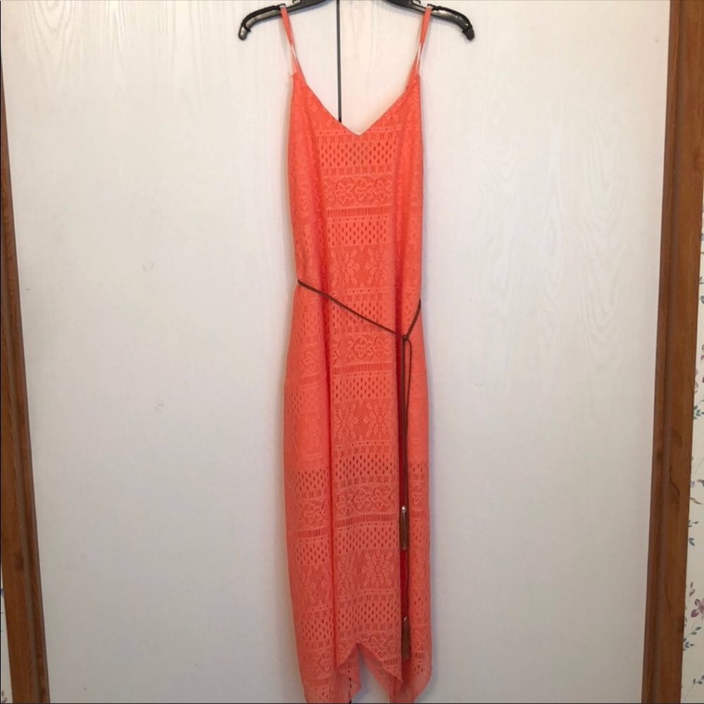 Women’s orange maxi dress